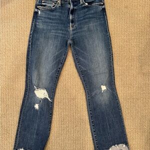 Mother Denim Insider Crop Step Chew